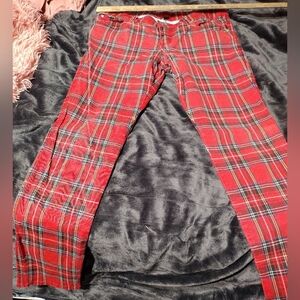 VINTAGE Early 2000 Tripp NYC Plaid Skinny Jeans/ SZ 11/ 97 Cotton 3 Spandex